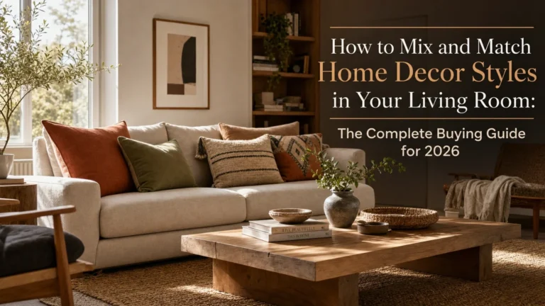 How to Mix and Match Home Decor Styles in Your Living Room: