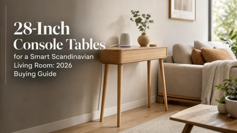 28-Inch Console Tables for a Smart Scandinavian Living