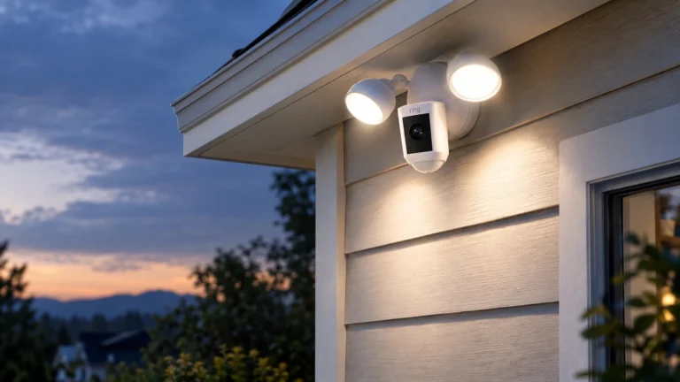 Illustration for an article on Ring Floodlight Camera Buying Guide.